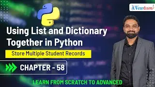 Using List and Dictionary Together in Python | Store Multiple Student Records | Chapter 58