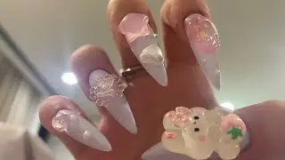 Bunny nails :3 - nail extensions with cute nail charms