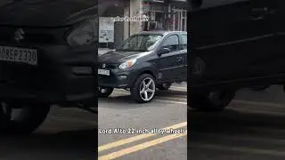 lord Alto alloy wheels modification || Alto me 22 inch alloy wheels laga diya😱 #trending #alto#viral