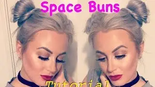 Quick and Easy Space Buns Hair Tutorial | Little RhiRhi