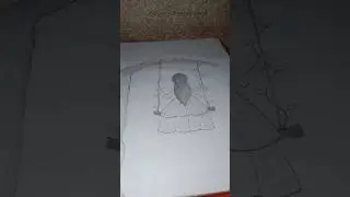 swing girl drawing 😍😱/ girl easy drawing / easy girl drawing pencil sketch #drawing #trending #art