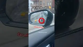 car mirror setting! #cardriving