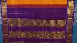 Mango yellow ten yards madisar silk saree SS7557 #purehandlooms #yellowsaree #10yards