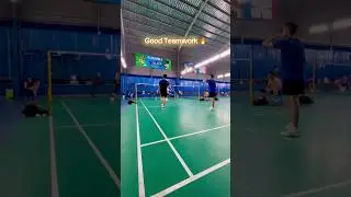 Good Teamwork 🔥 #badminton #badmintonlovers