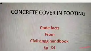 COVER THICKNESS IN FOOTING || FACTS FROM RCC CODES SERIES || CIVIL ENGG || SBTE JHARKHAND