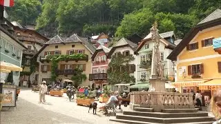 Hallstatt walk from bus station to town square! #hallstatt #austria #europe #travel