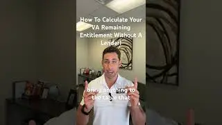 Get Your VA Remaining Entitlement Without Calling A Lender! #realestate #valoan #vahomeloan #satx