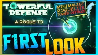 Minimalist Roguelite Tower Defense In SPACE 『First Look』 Towerful Defense: A Rogue TD #supported