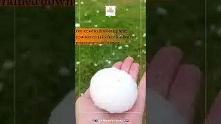 Large hailstorm in Catalonia Spain | Hailstorm Spain Video |