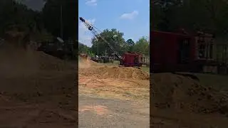 Dragline operating at the Inman Farm Heritage Days Show