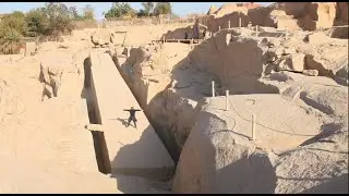 Megalithic obelisk Aswan Quarry First part