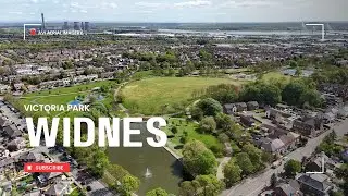 Victoria Park: A Aerial Journey Through Widnes' Green Gem