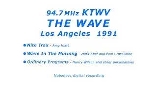 KTWV THE WAVE - Los Angeles 1991 ＬＡの人気ＦＭ局ＷＡＶＥ（ニューエイジ）
