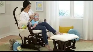 Stork Craft Hoop Glider & Ottoman Set Review | Best Nursery Glider