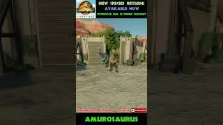 AMUROSAURUS! - New Species Return! - Jurassic World Evolution 2 Mods - #shorts