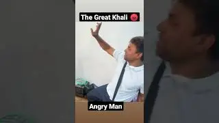 the great khali angry moment on barber ||😡,|| #shorts #viral #short respect