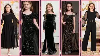 Baby girl black dress design#dress designing ideas#babygirl dress designer