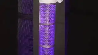 Mesh Glowing under Cold Plasma #plasma #engineering #science #Zeonics #ZeonicsSystech