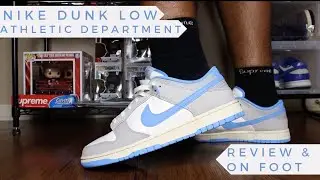 СПЯЩИЙ КРУПНЫЙ СПЯТНИК! Данк UNC 2.0? Обзор и бег на Nike Dunk Low от Athletic Department &laquo;университетского синего цвета&raquo;