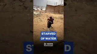 The trip to secure water by two girls in Gaza