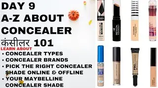 PROFESSIONAL MAKEUP CLASS DAY9|OnlineMakeupCourse|कंसीलर का सही शेड कैसे चुनें|ConcealerTypes|Pratib
