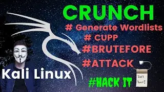 Crunch, Generating Wordlists in kali linux || Bruteforce