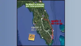 Ruta de Miami a Orlando | 2 Opciones Gratuitas