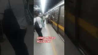 #delhi #delhipolice #delhimetro Today AIIMS METRO ACCIDENT