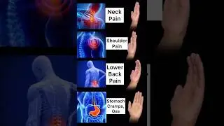 These 4 Hand Yoga Mudras #yoga #neck #pain #shoulder #lower #back #stomach #gas #cramps #shorts #100