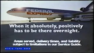 Federal Express Commercial Compilation - 1980s