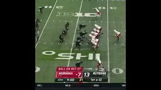 Nebraska WR Trey Palmer TD at Rutgers | Big Ten Football