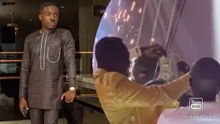 Money displayed on the floor of Criss Waddle,s Accountant Wedding like sand.(+Video)