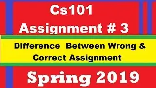 Cs101 Assignment 3 Spring 2019