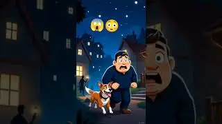 गली का कुत्ता बना हीरो 🐶 | Emotional Animal Story | AI Cartoon Animation#short#youbtube short