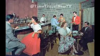 Vintage The Flagler Hotel, South Fallsburg New York 1950's Cocktail Lounge Bar Restaurant Retro