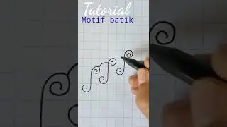 Tutorial menggambar motif batik parang #andiartistik