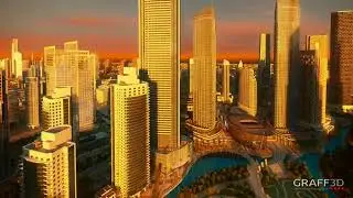Dubai Opera District 3D Animation, Emaar, Old presentation