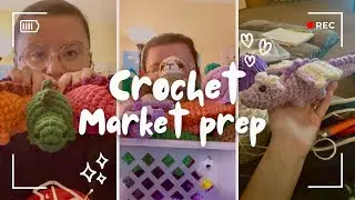 Week of crochet market prep, crochet with me, how much can I make? 🧶✨