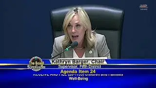 Supervisor Kathryn Barger Talks About Carl And Jeri Goldman