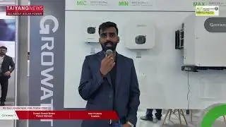 Growatt Speaks About Its Solar PV Products To TaiyangNews At REI 2024