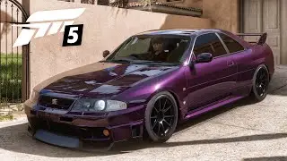 Forza Horizon 5 Gameplay - 1997 Nissan Skyline GT-R R33 V-Spec Customization