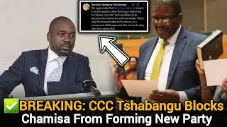 ✅BREAKING: Chobvira CCC SG Tshabangu Blocks Chamisa From Forming New Party