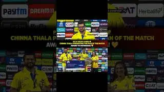 China Thala Presenting The Man Of The Match Award To Pathirana #ipl2023