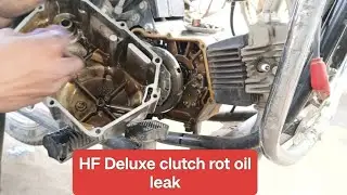 Hero HF deluxe clutch road oil leak Apna auto service#bike #motorcycle #yt #shorts #song 👍🏍️✅💯⛽❤️