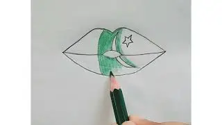 Lips painting | Pakistan Flag | #Satisfyingart #Creativeart #Pakistan #Pakistanflag
