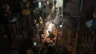 Shipyard intensity: welding massive naval #shorts #welding #shipyard #viralshorts #mustwatch