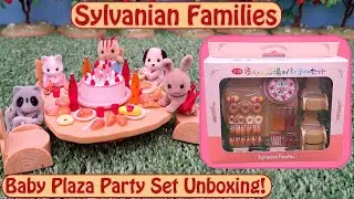 Unboxing The Sylvanian Families Baby Plaza Party Set from 1995!