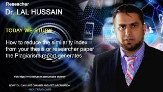 How to reduce the similarity index from your thesis or research paper with Plagiarism report generat