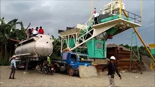 Mobile Concrete Plant Capacity 30cumphr at Dulag Leyte