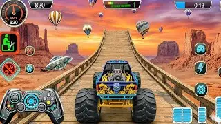 Mega Ramp Challenge! 🤯 Super Crazy GT Monster Truck Racing Stunts | Android Gameplay